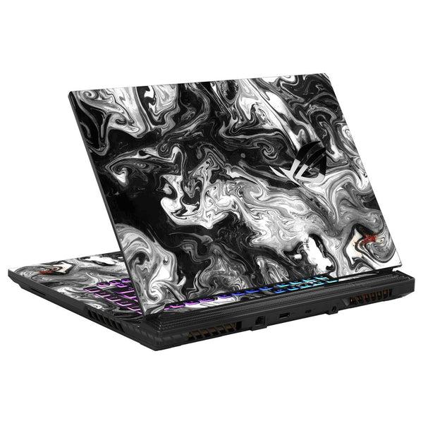 Asus Laptop Skin - Marble Black While Art