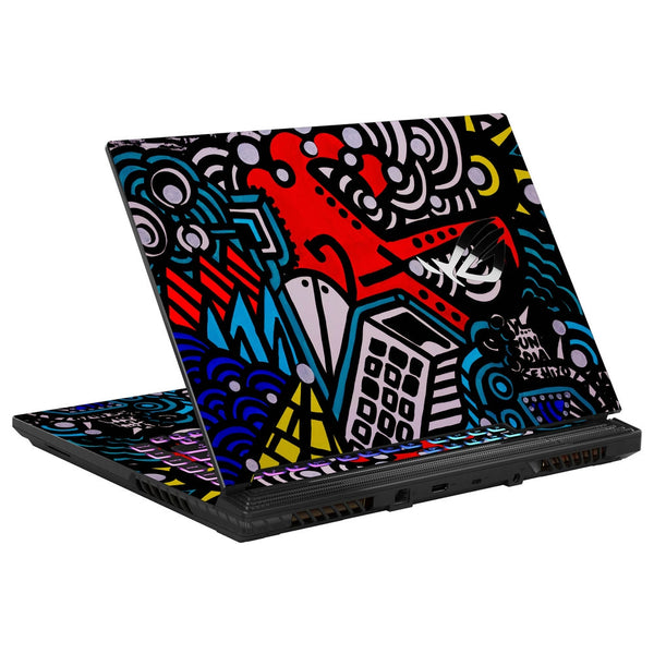 Asus Laptop Skin - Street Art Lines