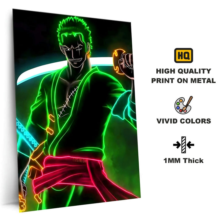 Metal Poster - One Piece Roronoa Zoro OP55