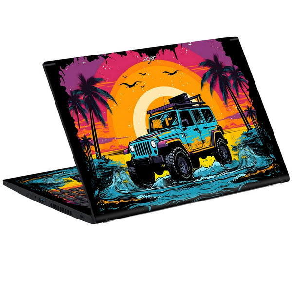 Acer Laptop Skin - Sunset Adventure Jeep