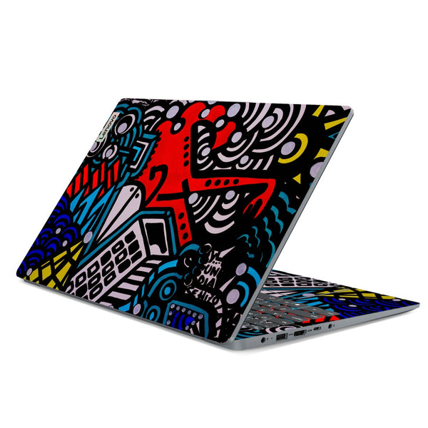 Lenovo Laptop Skin - Street Art Lines