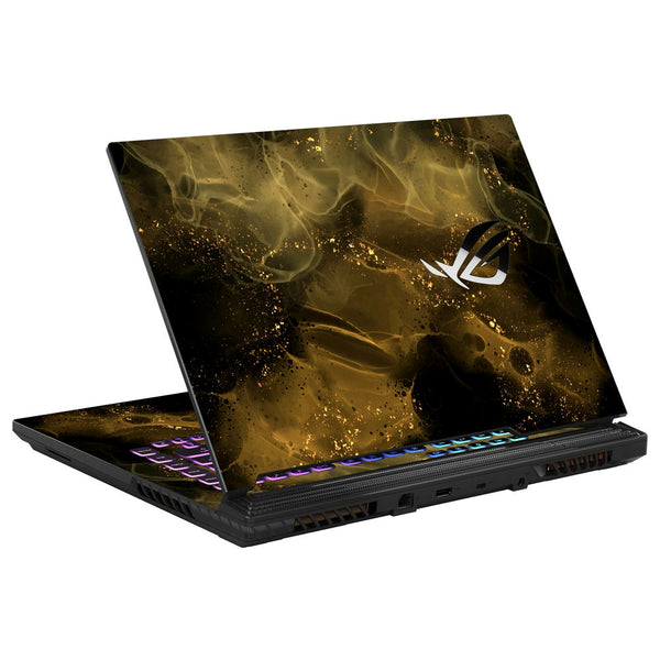 Asus Laptop Skin - Golden Dust Particle Abstract