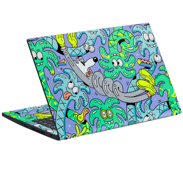 Acer Laptop Skin - Colorful Alien Chaos