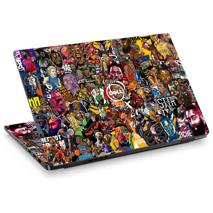 Dell Laptop Skin - Basketball Sticker Bomb DS2