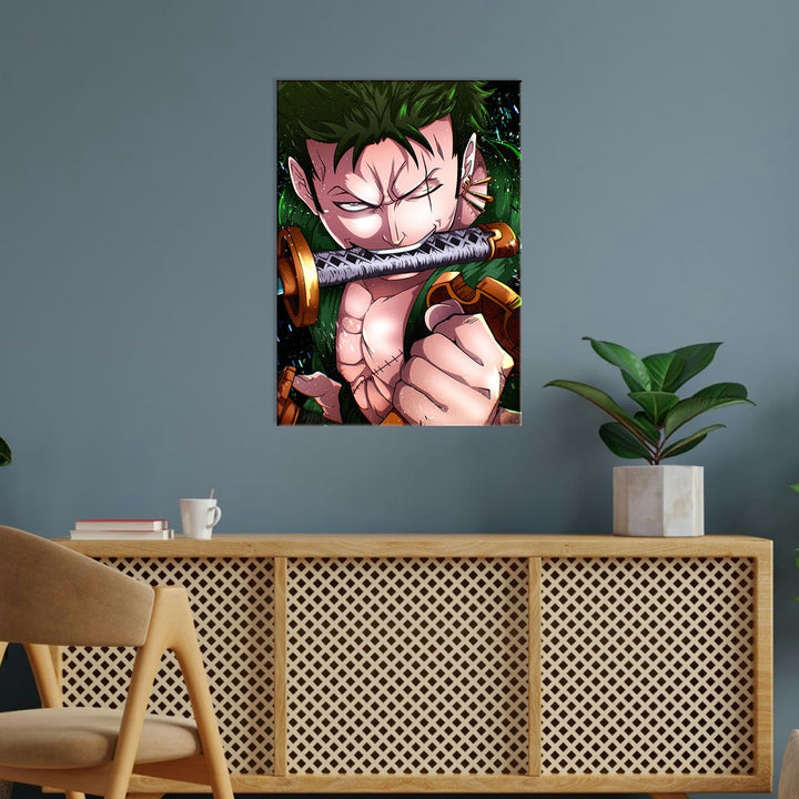 Metal Poster - Anime One Piece Zoro