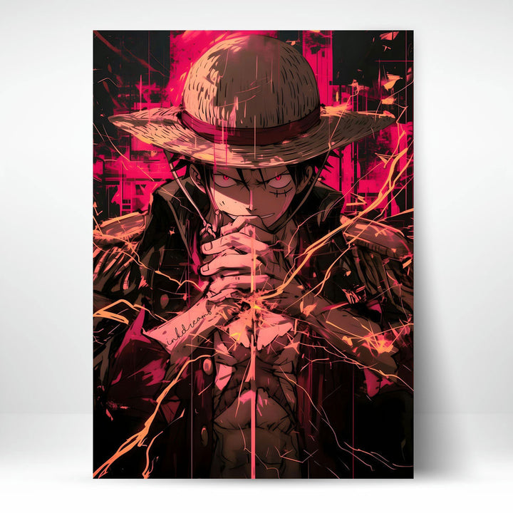 Metal Poster - One Piece Monkey D Luffy OP06