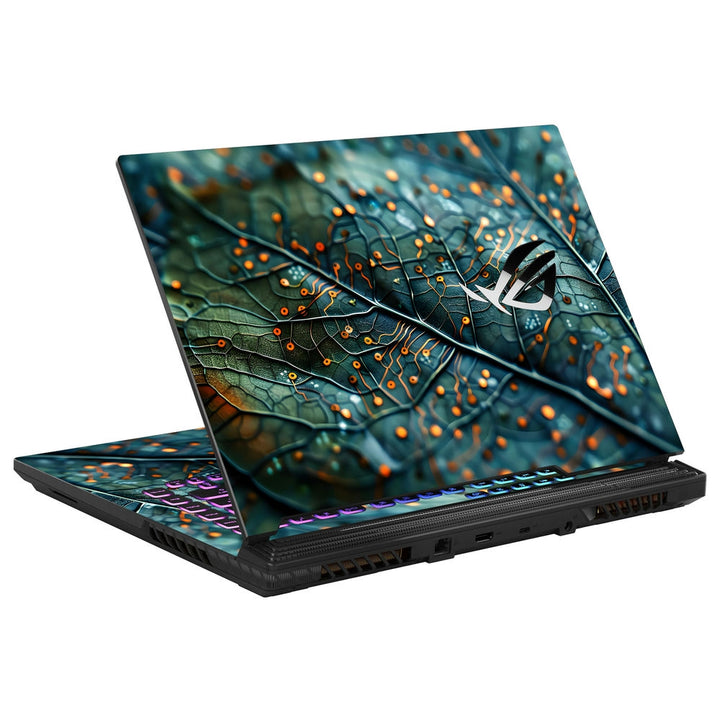 Asus Laptop Skin - Metallic Green Rusted Surface