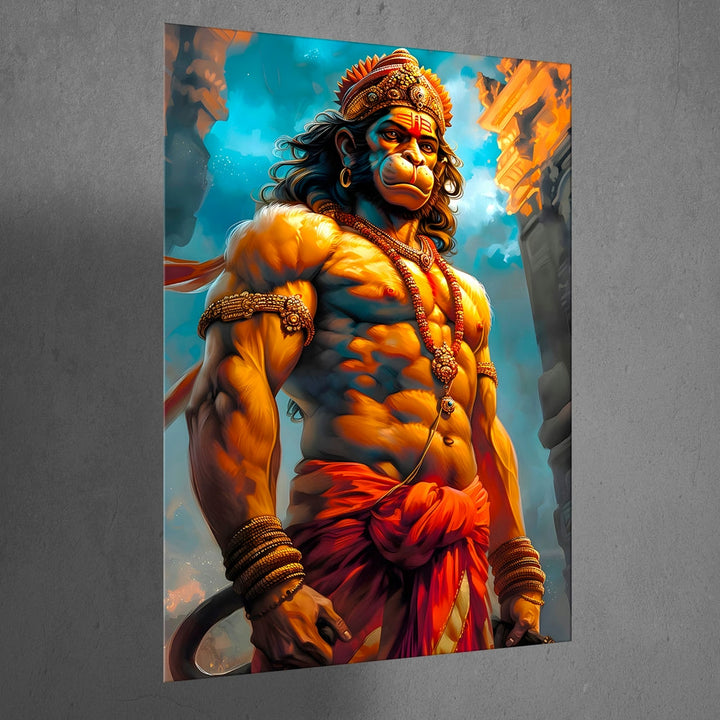 Metal Poster - Lord Hanuman LH02