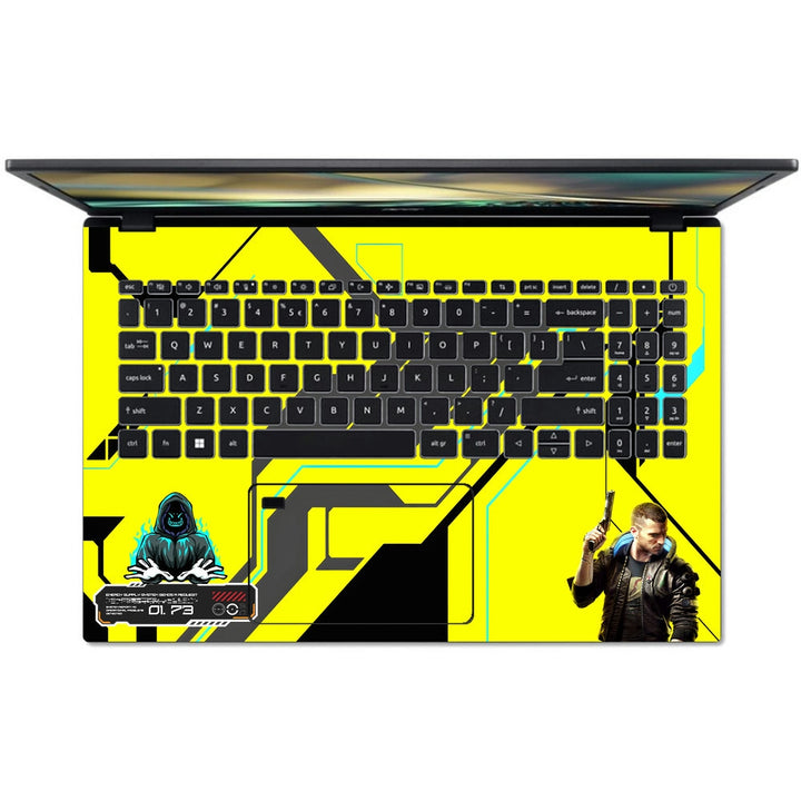 Acer Laptop Skin - Cyberpunk Neon Outlaw