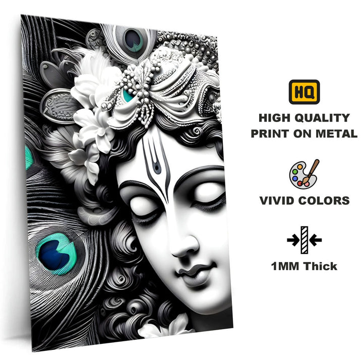 Metal Poster - Lord Krishna LK05