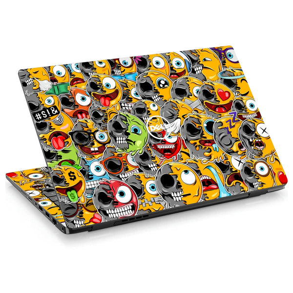 Dell Laptop Skin - Emojis Sticker Bomb