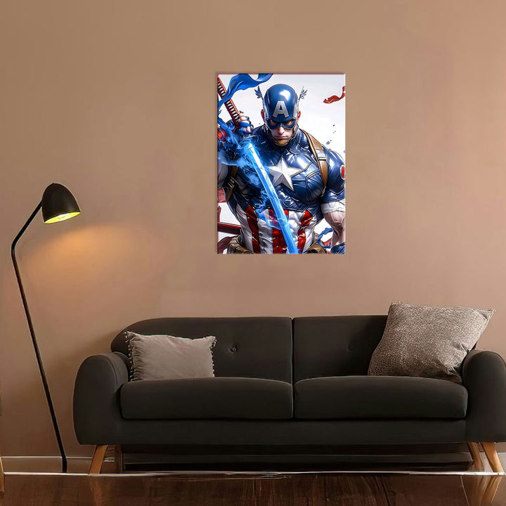 Metal Poster - Superhero Captain America CAP01