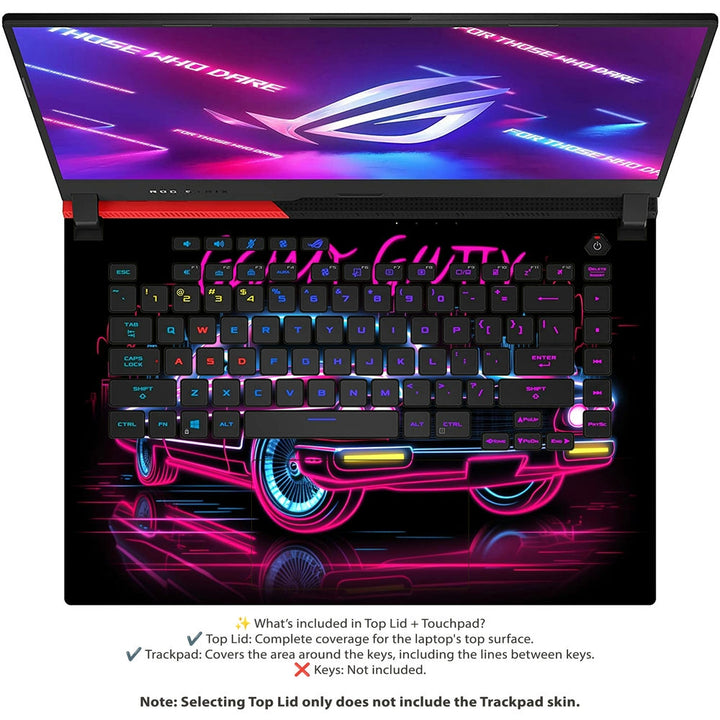 Asus Laptop Skin - Retro Drive Nights