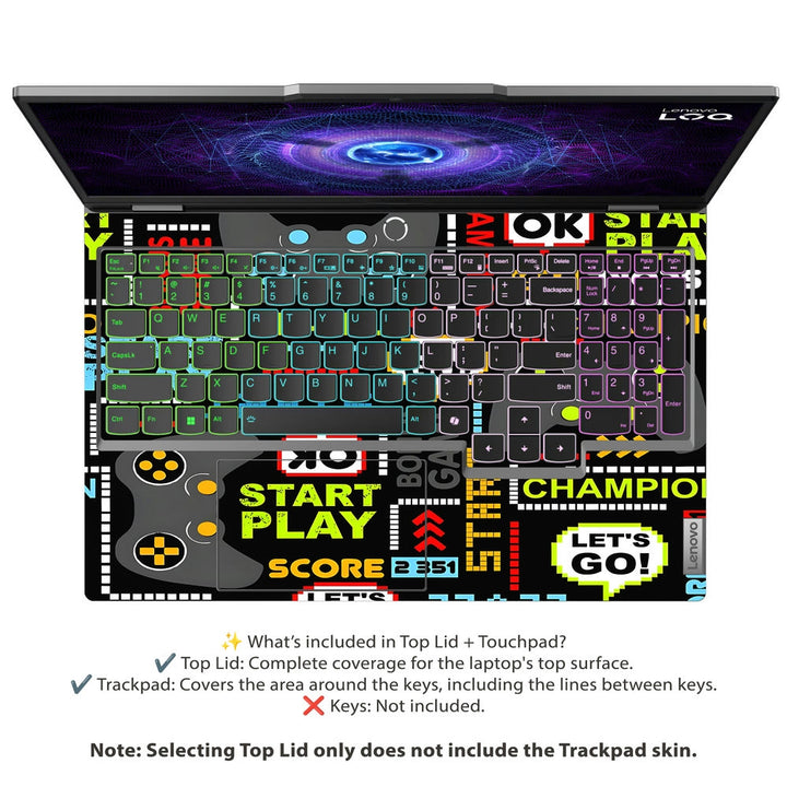 Laptop Skin - Retro Gaming Fun