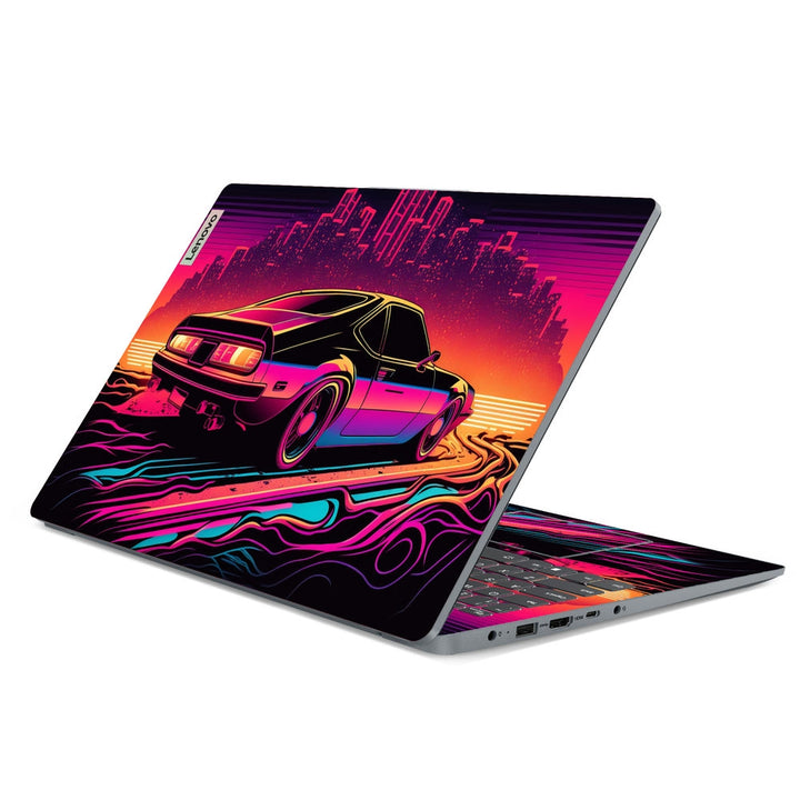 Lenovo Laptop Skin - Retro Skyline Glow