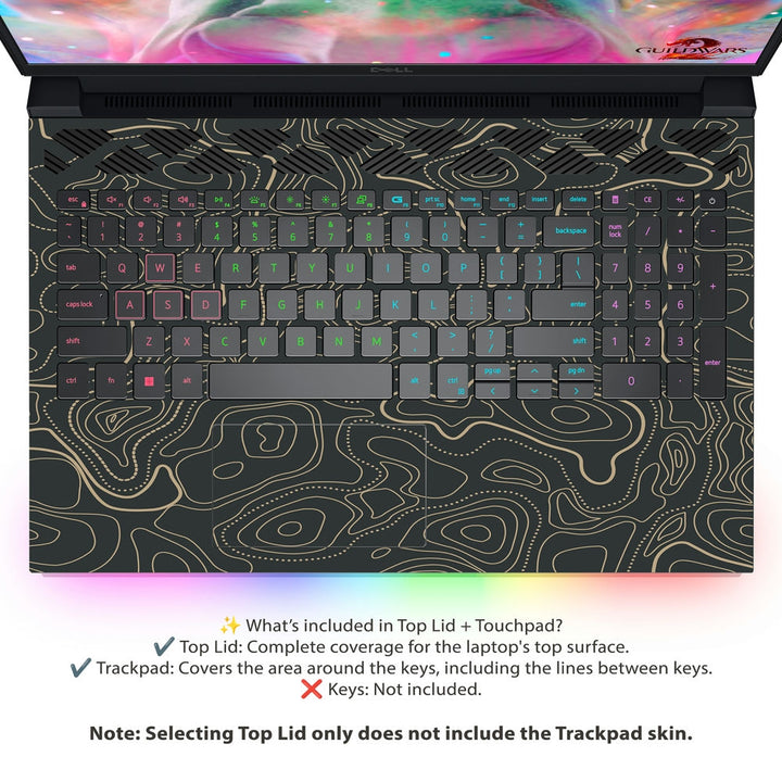 Dell Laptop Skin - Topography Pattern TP03