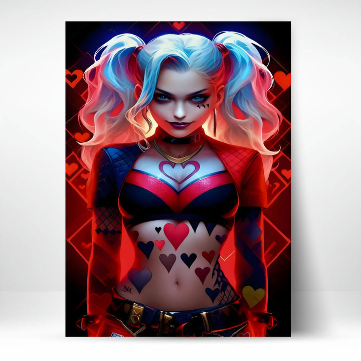 Metal Poster - Anime Harley Quinn