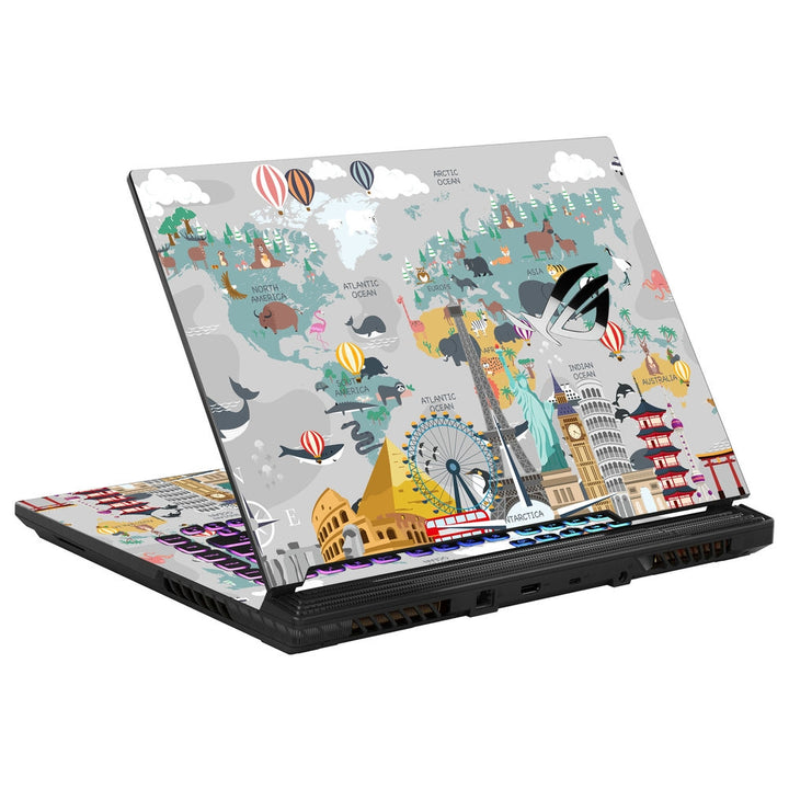 Asus Laptop Skin - Travel Around the World