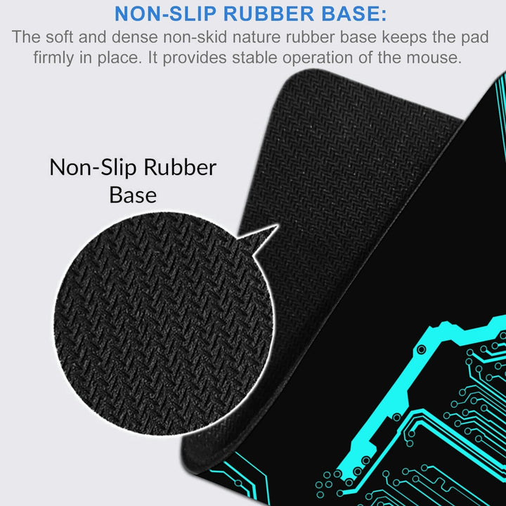 Anti-Slip Desk Mat Gaming Mouse Pad - Digital Circuitry Topography