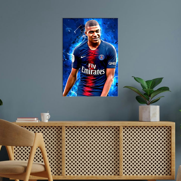 Metal Poster - Footballer Kylian Mbappe KM02