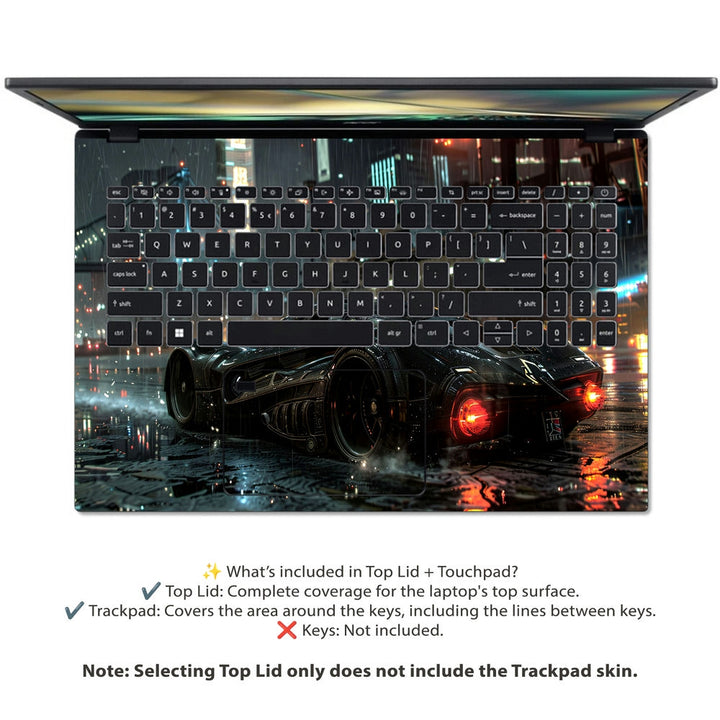 Acer Laptop Skin - Rainy Street Racer