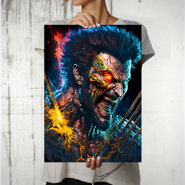 Metal Poster - Superhero Wolverine WOL01