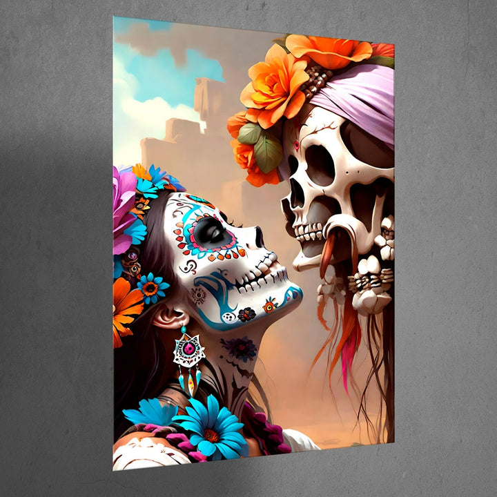 Metal Poster - Day of the Dead Romance