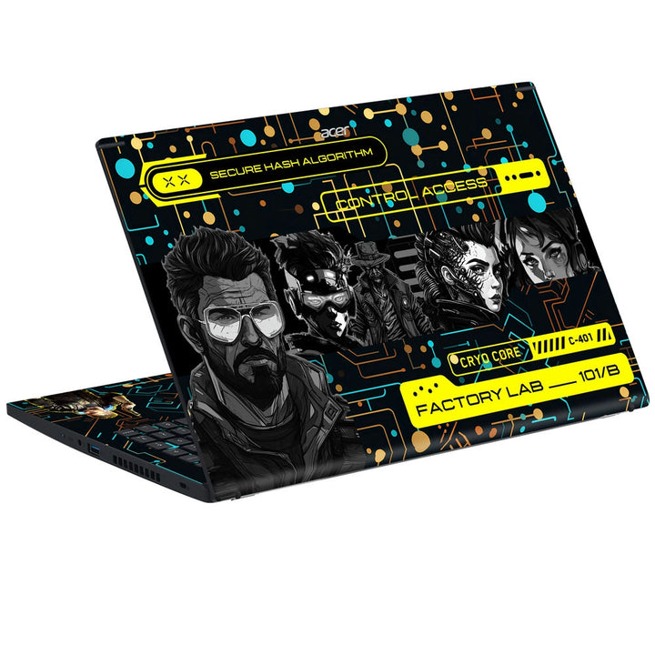 Acer Laptop Skin - Cyberpunk Cyber Grid