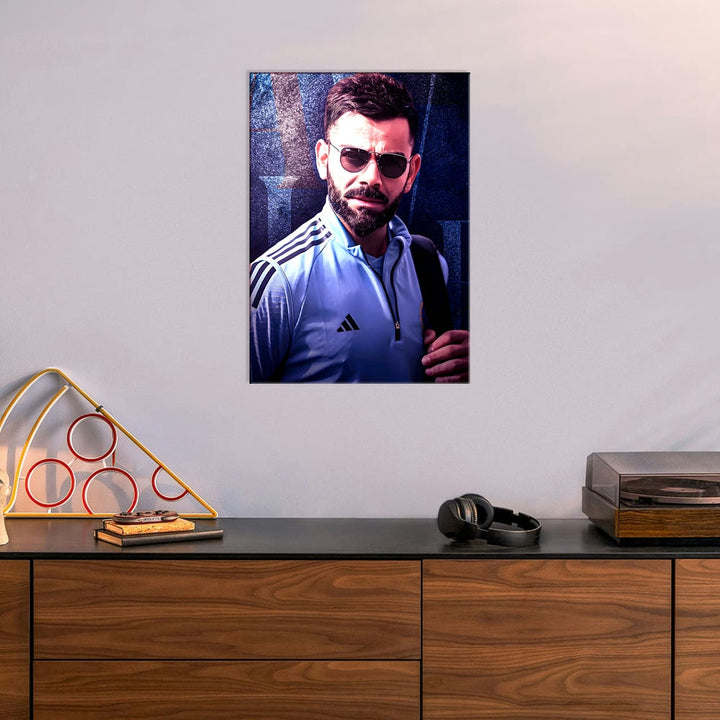 Metal Poster - Indian Cricketer Virat Kohli VK03