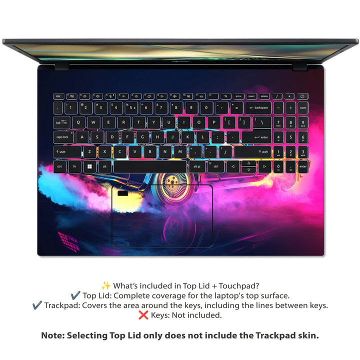 Acer Laptop Skin - Neon Back to Future