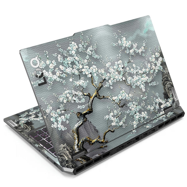 Laptop Skin - White Sakura Blossom Art