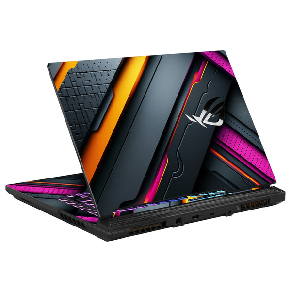 Asus Laptop Skin - Futuristic Neon Striped Panels