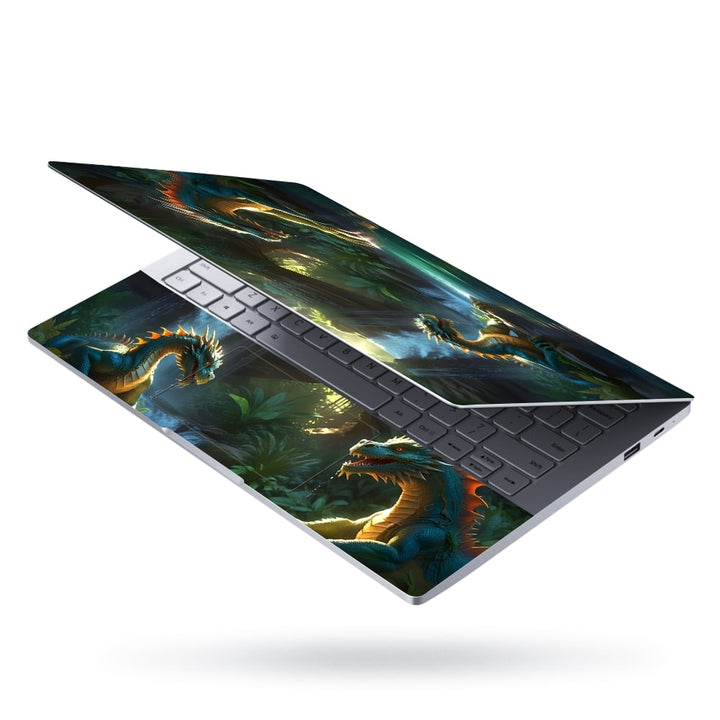 Laptop Skin - Dragon Face to Face