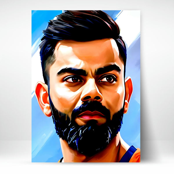 Metal Poster - Indian Cricketer Virat Kohli VK04