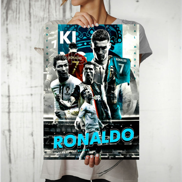 Metal Poster - Footballer Cristiano Ronaldo F06