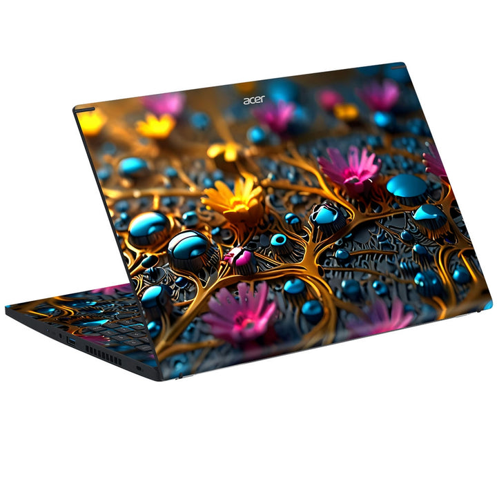 Acer Laptop Skin - Multicolor Gemstone Cluster Abstract