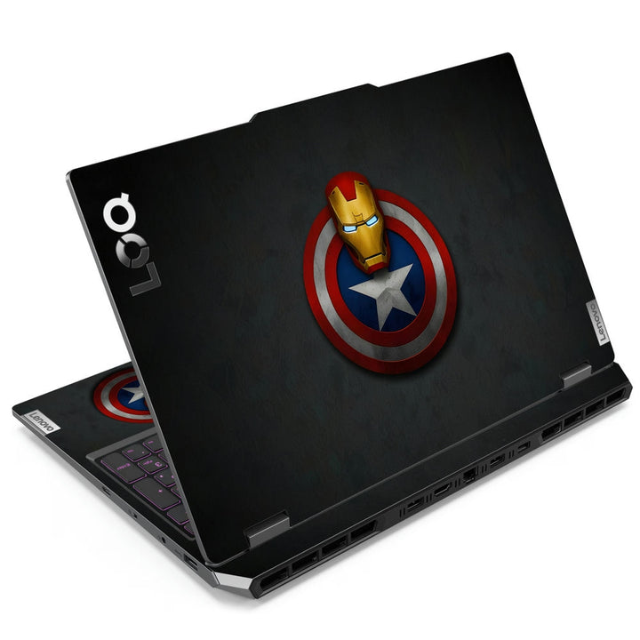 Lenovo LOQ Laptop Skin - Captain Shield Iron Man Mask