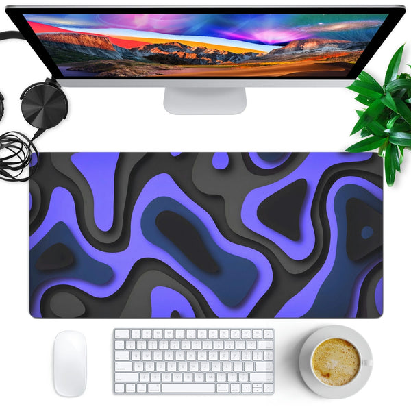 Anti-Slip Desk Mat Gaming Mouse Pad - Purple Tides