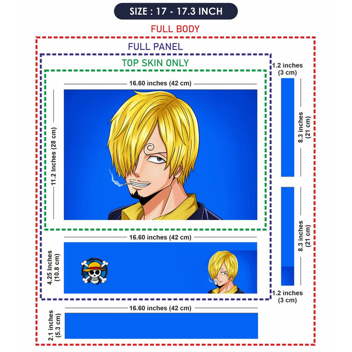 Laptop Skin - Sanji Blue