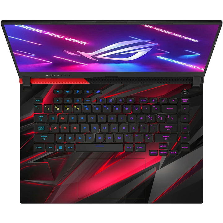 Asus Laptop Skin - Black Red 3D Pattern