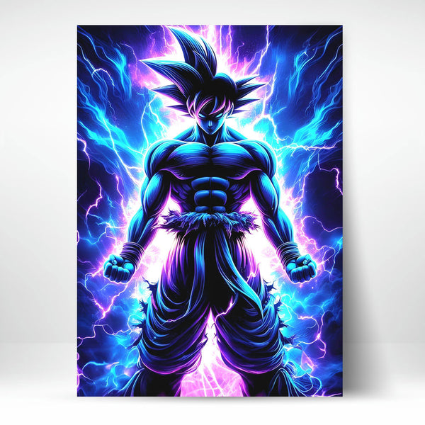 Metal Poster - Anime Goku Electric