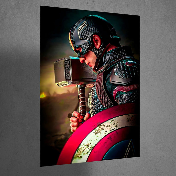 Metal Poster - Superhero Captain America CAP04