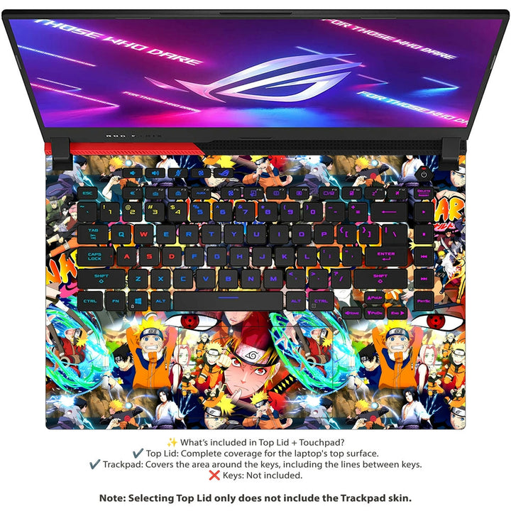 Asus Laptop Skin - Naruto Anime Collage