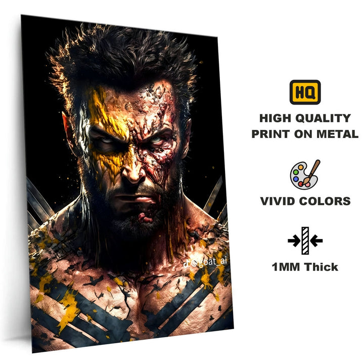 Metal Poster - Superhero Wolverine WOL03