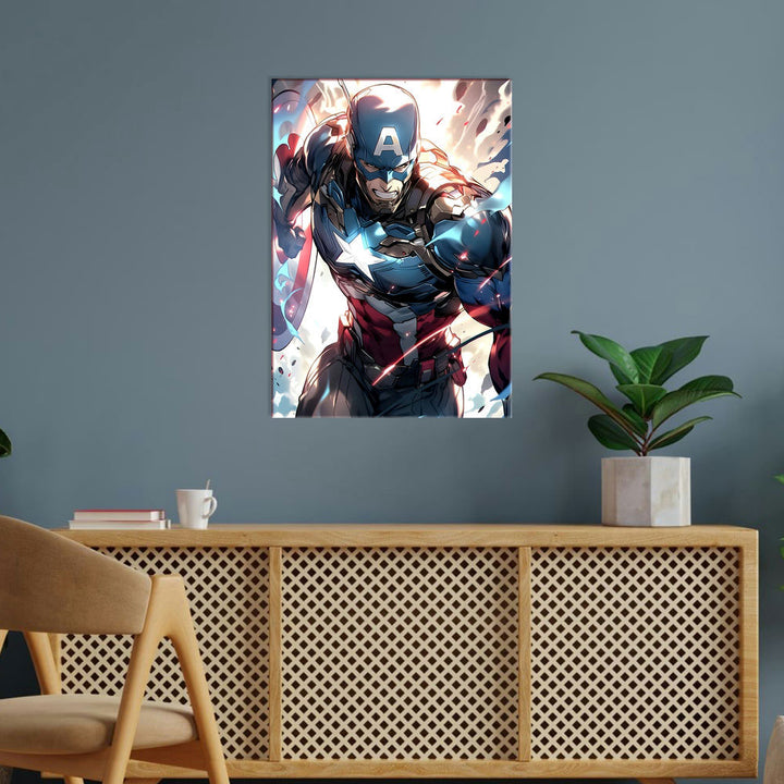 Metal Poster - Superhero Captain America CAP05