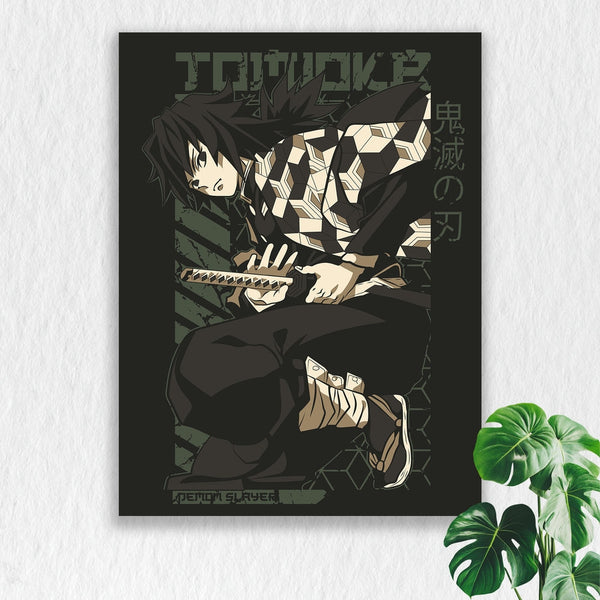 Self Adhesive Textured Vinyl Poster Toji Fushiguro Jujutsu Kaisen