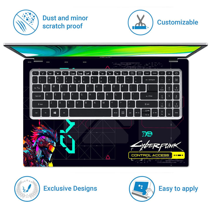 Laptop Skin - Cyberpunk Cyber Sentinel