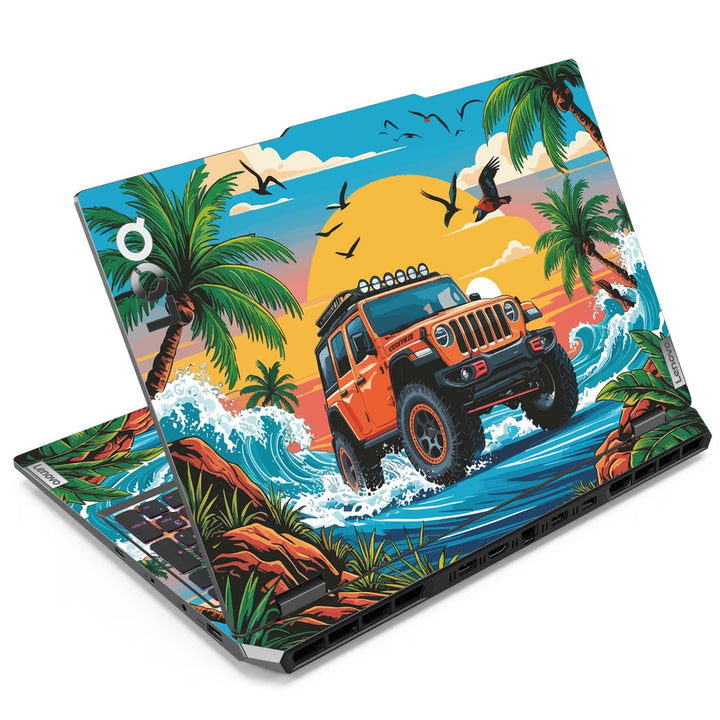 Laptop Skin - Tropical Jeep Safari