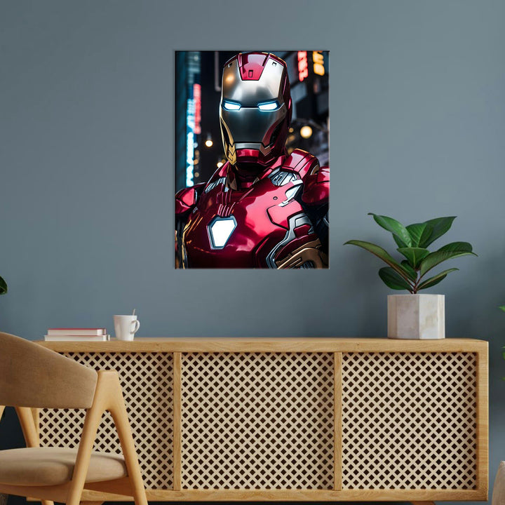 Metal Poster - Superhero Iron Man IM01