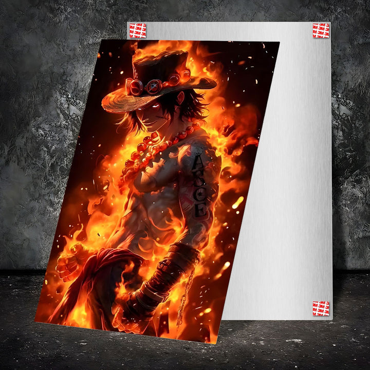 Metal Poster - One Piece Portgas D Ace OP16